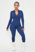 Load image into Gallery viewer, Women's Ribbed Zip Up Bodysuit