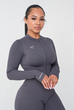 Load image into Gallery viewer, Women's Ribbed Zip Up Bodysuit