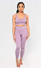 Load image into Gallery viewer, Women's Ribbed Yoga Set - Purple