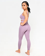 Load image into Gallery viewer, Women's Ribbed Yoga Set - Purple