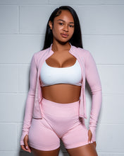 Load image into Gallery viewer, Women’s Short Set With Long Sleeve Fleece
